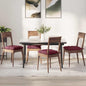 JUNG Vida Sitzkissen 4 pcs Weinrot 40 x 40 x 6 cm Stoff