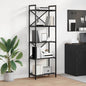 JUNG Vida Bücherregal Schwarz Eichen-Optik 56 x 34 x 171 cm Holzwerkstoff