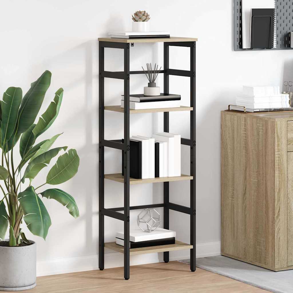 JUNG Vida Bücherregal Sonoma-Eiche 40 x 29,5 x 115 cm Holzwerkstoff