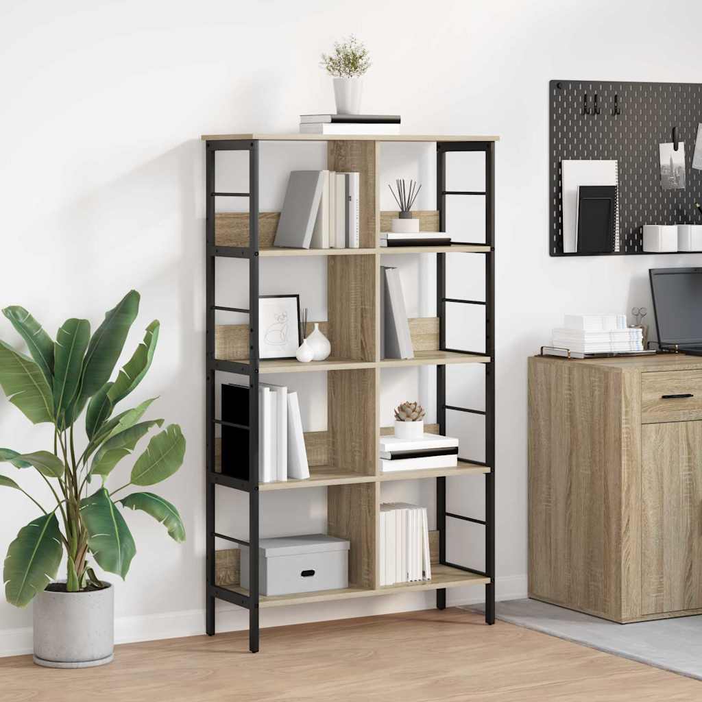 JUNG Vida Bücherregal Sonoma-Eiche 82 x 32 x 144,5 cm Holzwerkstoff