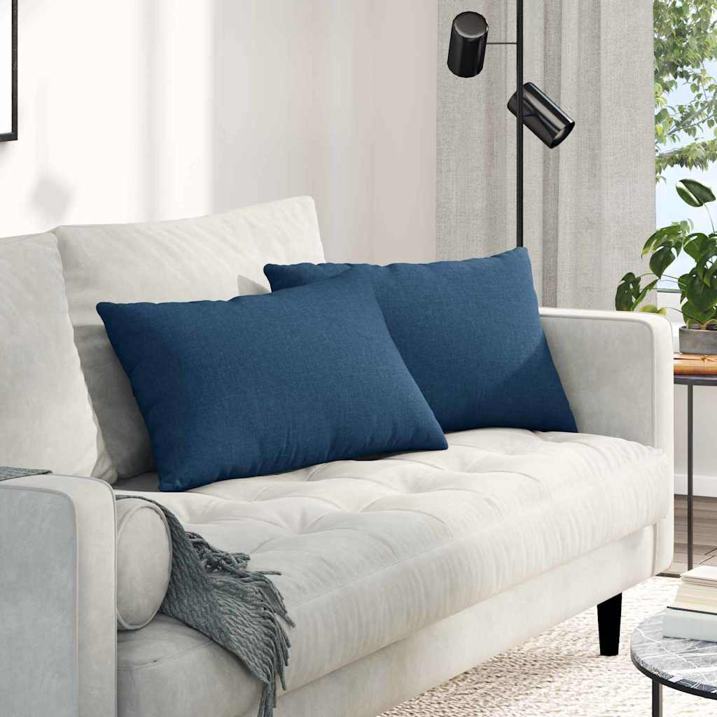 JUNG Vida Sofakissen 2 pcs Blau 60 x 40 cm Stoff