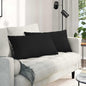 JUNG Vida Sofakissen 2 pcs Schwarz 80 x 40 cm Stoff