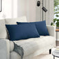 JUNG Vida Sofakissen 2 pcs Blau 80 x 40 cm Stoff