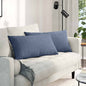JUNG Vida Sofakissen 2 Stück Blau 80 x 40 cm Cordstoff