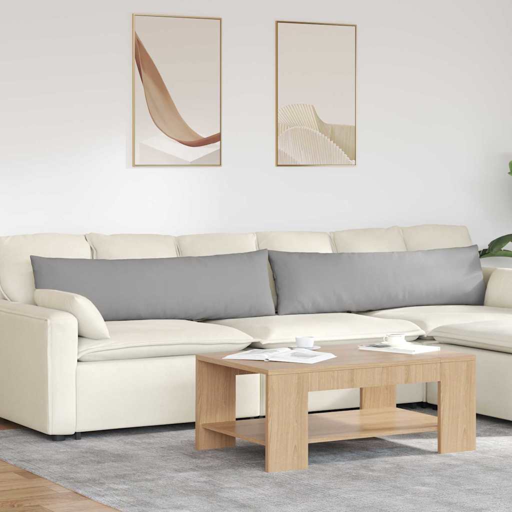 JUNG Vida Sofakissen 2 pcs Wolkengrau 145 x 40 cm Stoff