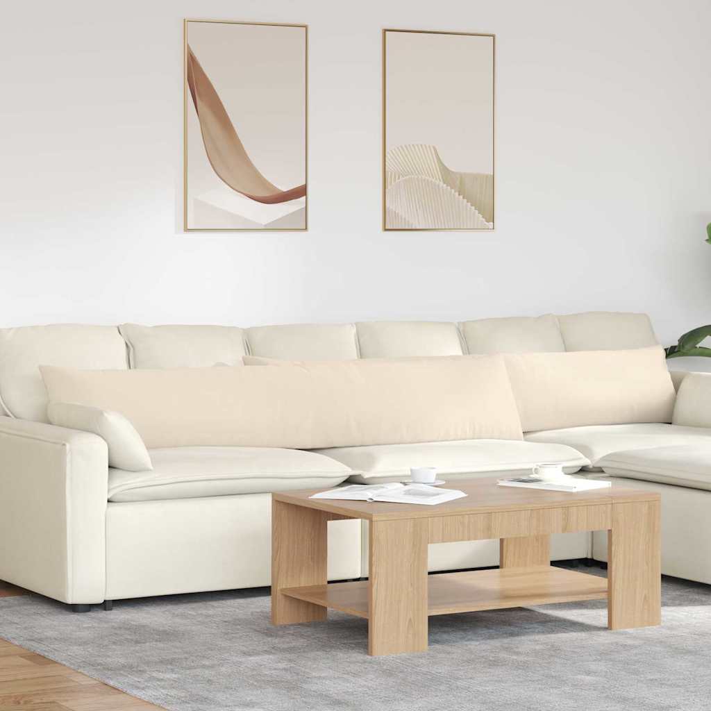 JUNG Vida Sofakissen 2 Stück Beige 200 x 40 cm Stoff