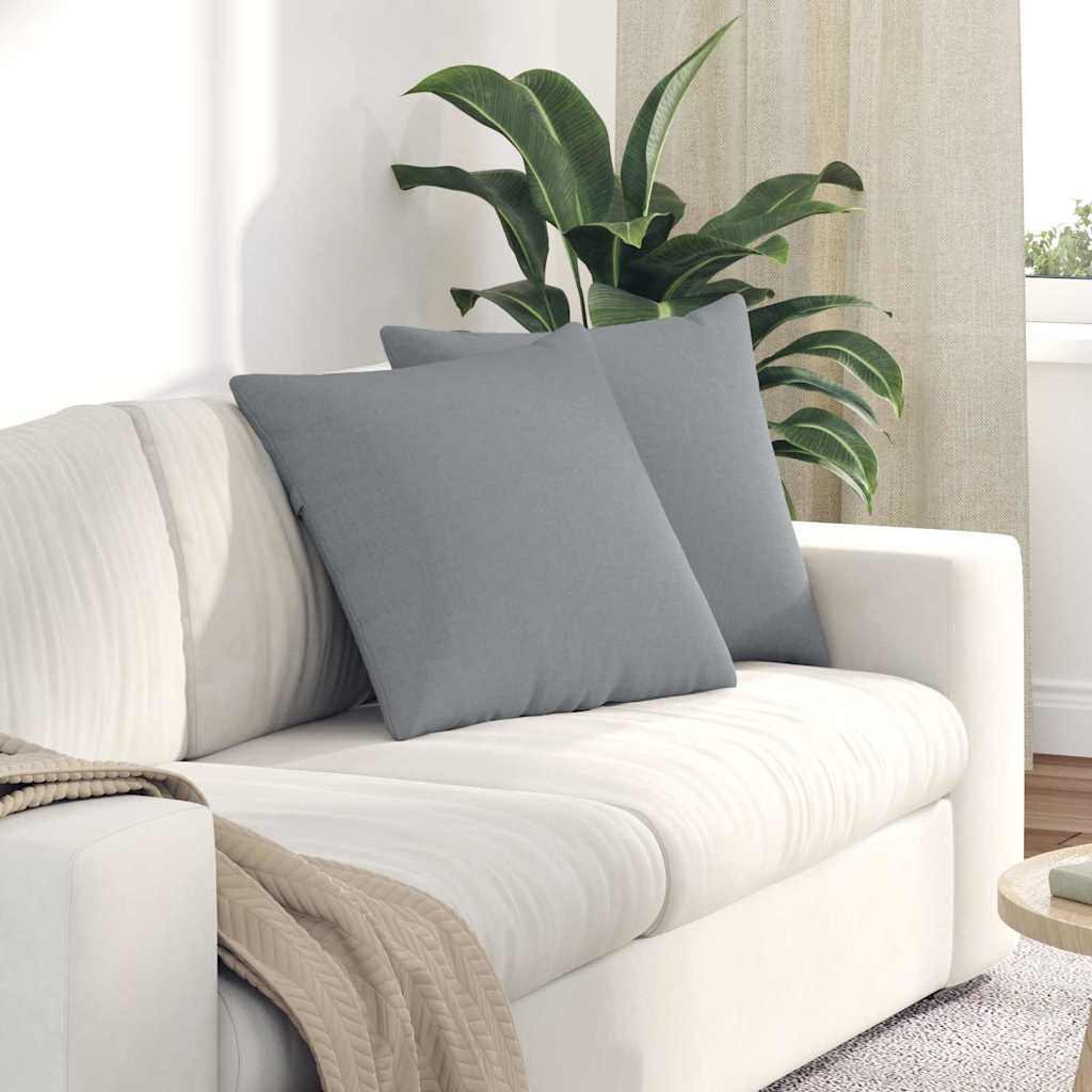 JUNG Vida Sofakissen 2 pcs Hellgrau 50 x 50 cm Stoff
