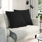 JUNG Vida Sofakissen 2 pcs Schwarz 80 x 80 cm Stoff
