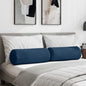 JUNG Vida Bolsterkissen 2 Stück Blau Ø 25 x 70 cm Stoff