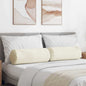 JUNG Vida Bolsterkissen 2 Stück Creme Ø 25 x 70 cm Cordstoff