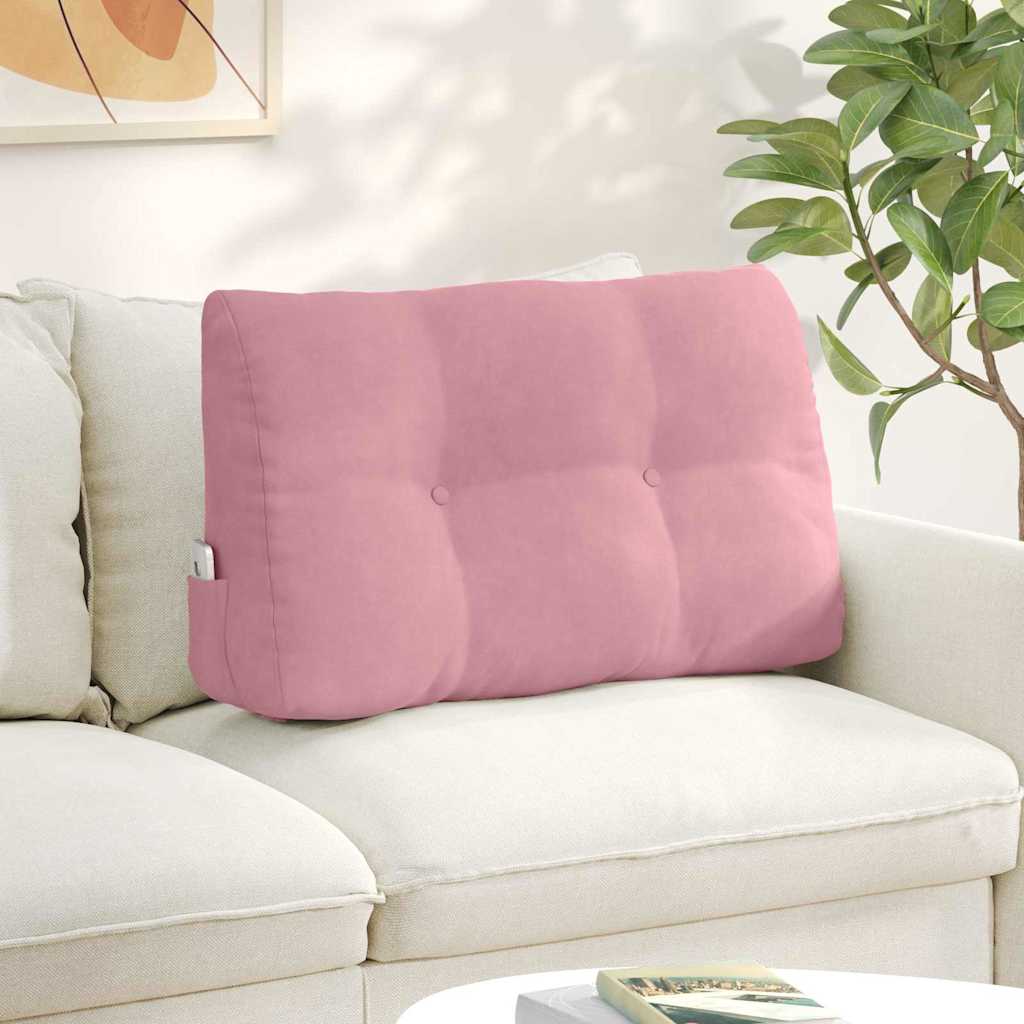 JUNG Vida Rücken Kissen Rosa 80 x 24 x 50 cm Samt