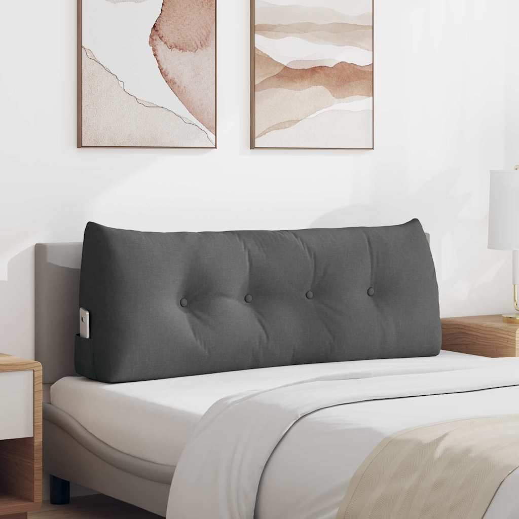 JUNG Vida Rücken Kissen Dunkelgrau 120 x 24 x 50 cm Stoff