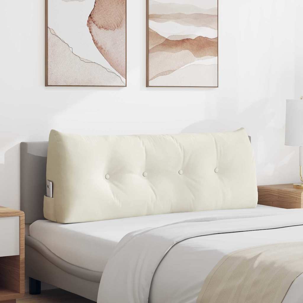 JUNG Vida Rückenkissen Creme 120 x 24 x 50 cm Samt