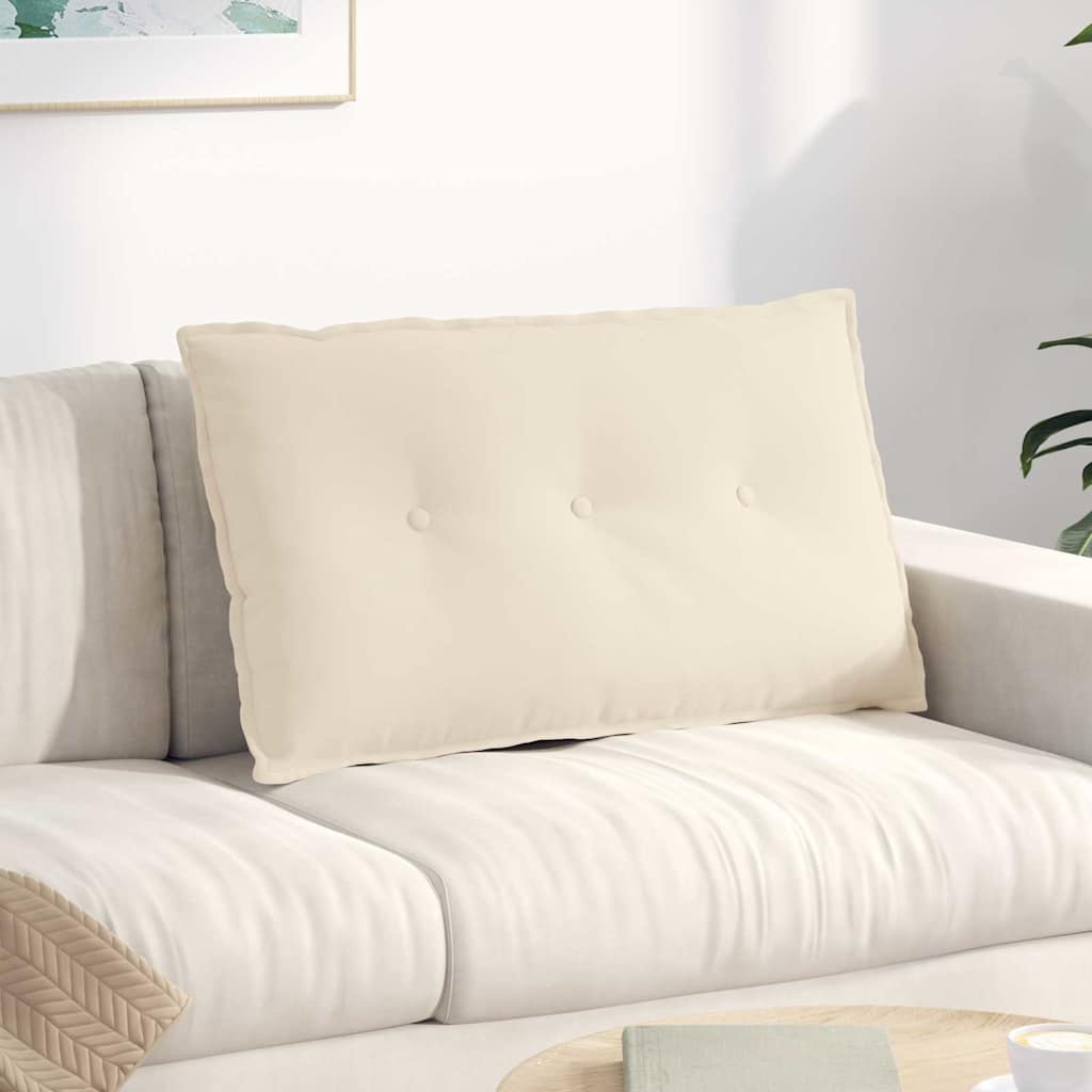 JUNG Vida Rückenkissen Beige 80 x 50 cm Mikrofaserstoff
