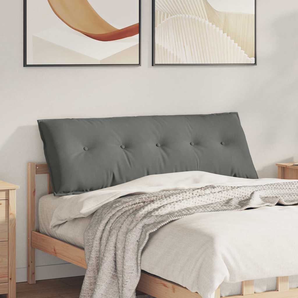 JUNG Vida Rückenkissen Dunkelgrau 140 x 50 cm Mikrofaserstoff