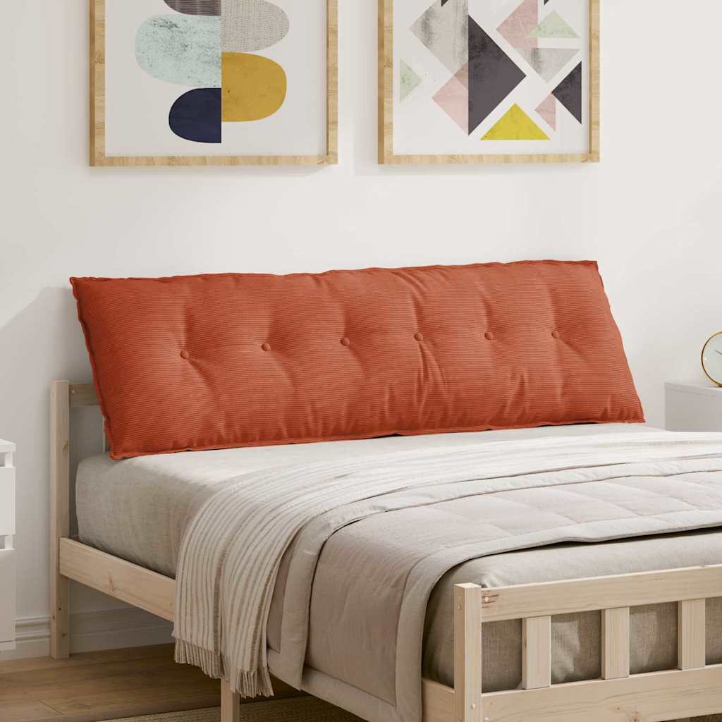 JUNG Vida Rückenkissen Rot-Orange 160 x 50 cm Cordstoff