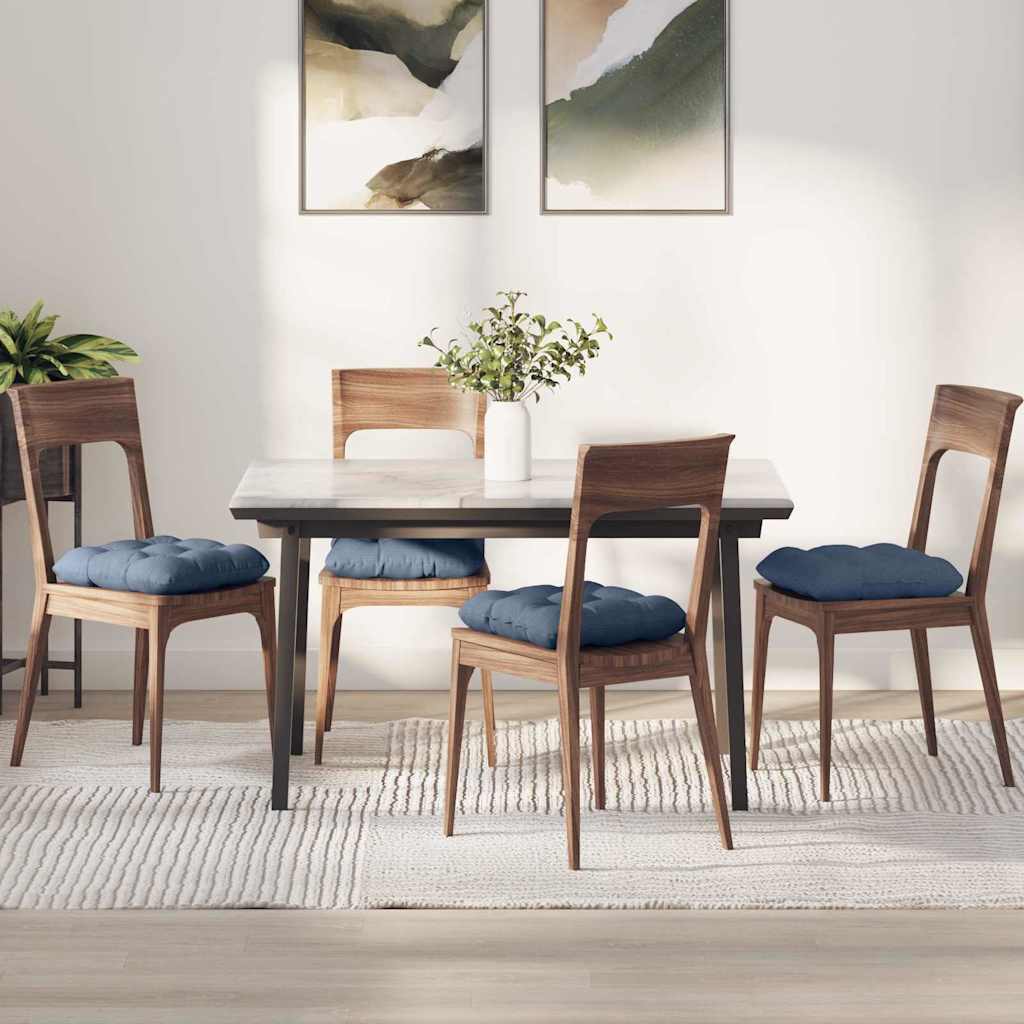 JUNG Vida Sitzkissen 4 pcs Blau 45 x 45 cm Cordstoff