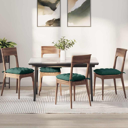 JUNG Vida Sitzkissen 4 pcs Dunkelgrün 40 x 40 x 6 cm Stoff