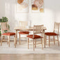 JUNG Vida Sitzkissen 4 pcs Rot-Orange 40 x 40 x 6 cm Cordstoff