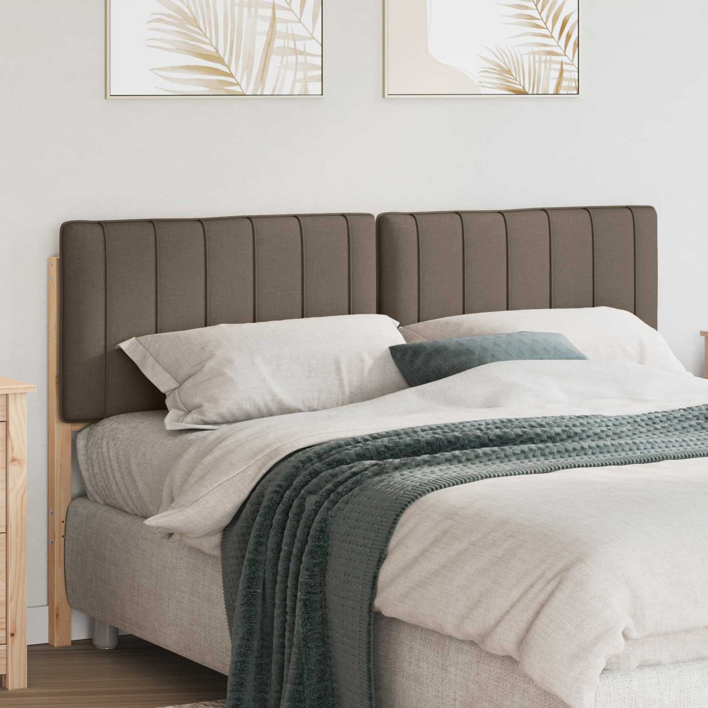 JUNG Vida Gepolstertes Kopfteil mit Kopfteil Braun und Taupe 150 cm