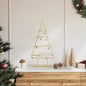 JUNG Vida Metall Weihnachtsbaum Gold 60 cm Pulverbeschichteter Stahl