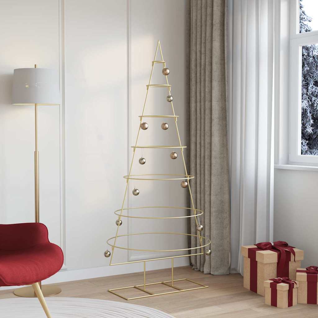 JUNG Vida Metall Weihnachtsbaum Gold 180 cm Pulverbeschichteter Stahl
