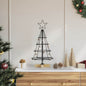 JUNG Vida Weihnachtsdeko mit Ständer Schwarz 60 cm Stahl