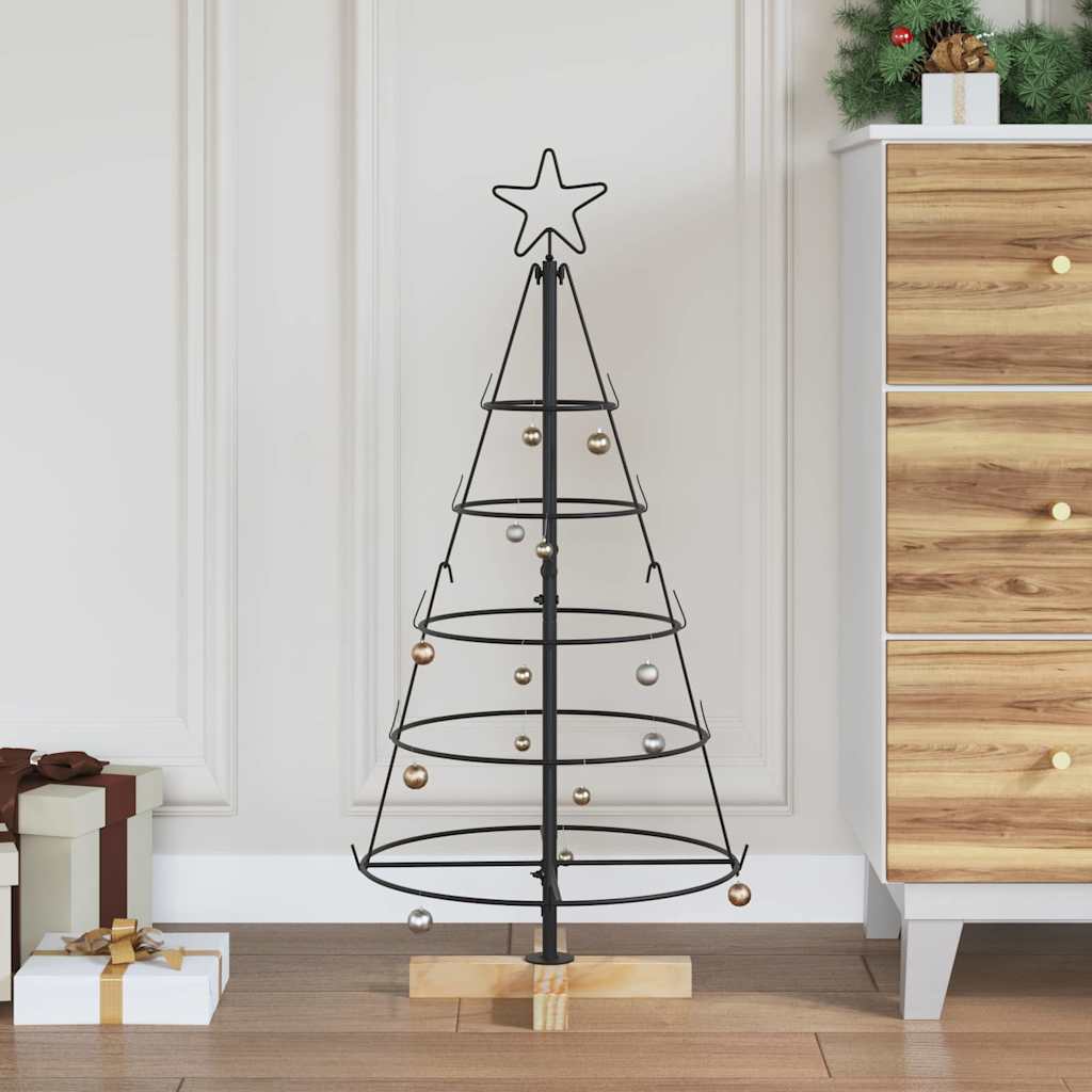 JUNG Vida Weihnachtsdeko mit Ständer Schwarz 90 cm Stahl