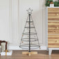 JUNG Vida Weihnachtsdeko mit Ständer Schwarz 90 cm Stahl