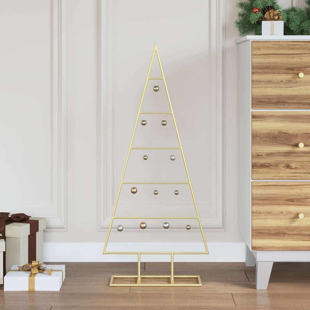 JUNG Vida Metall Weihnachtsbaum Gold 90 cm Pulverbeschichteter Stahl