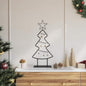 JUNG Vida Metall Weihnachtsbaum mit Ständer Schwarz 60 cm Stahl