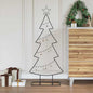 JUNG Vida Metall Weihnachtsbaum mit Ständer Schwarz 125 cm Stahl