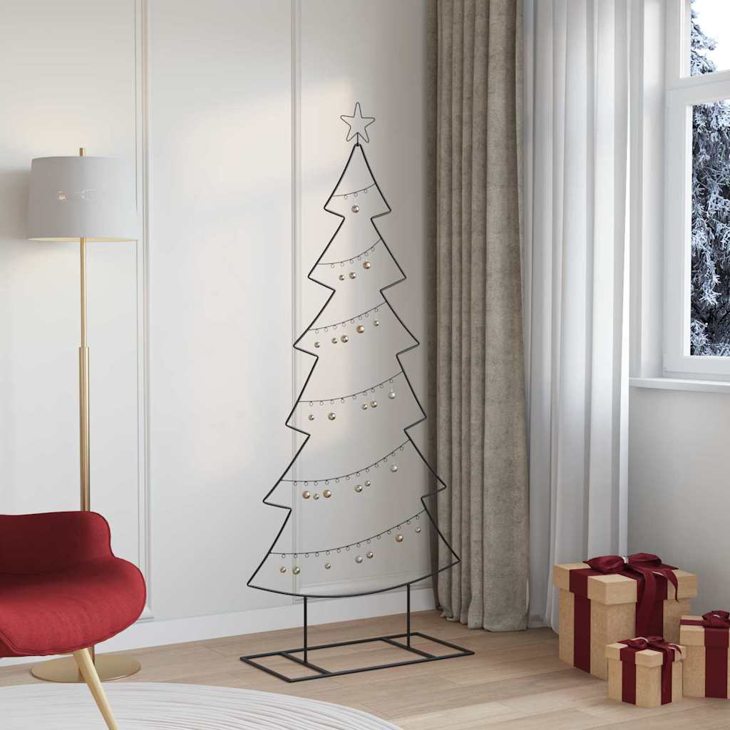 JUNG Vida Metall Weihnachtsbaum mit Ständer Schwarz 180 cm Stahl