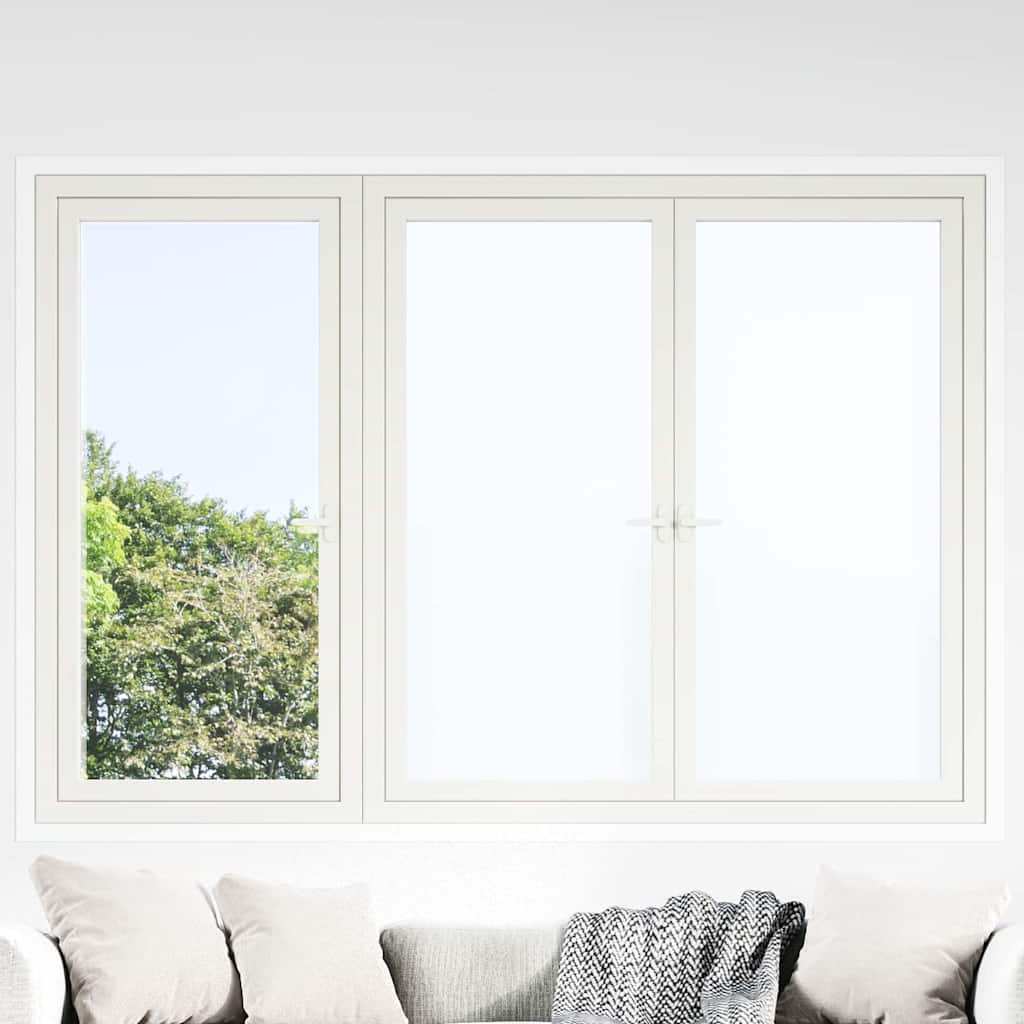 JUNG Vida Statisches Fensterfolie Frostiges Weiß 60 x 2000 cm PVC