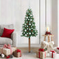 JUNG Vida Schlanker Weihnachtsbaum mit 150 LEDs mit Ständer Grün 150 cm