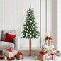 JUNG Vida Schlanker Weihnachtsbaum mit 300 LEDs mit Ständer Grün 180 cm