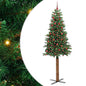 JUNG Vida Schlanker Weihnachtsbaum mit 300 LEDs mit Ständer Grün 210 cm