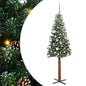JUNG Vida Schlanker Weihnachtsbaum mit 150 LEDs mit Ständer Grün 150 cm