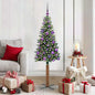 JUNG Vida Schlanker Weihnachtsbaum mit 150 LEDs mit Ständer Grün 150 cm