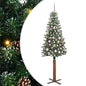 JUNG Vida Schlanker Weihnachtsbaum mit 300 LEDs mit Ständer Grün 180 cm
