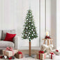 JUNG Vida Schlanker Weihnachtsbaum mit 300 LEDs mit Ständer Grün 180 cm