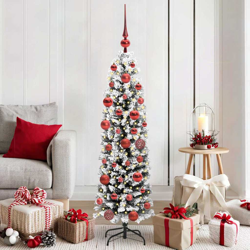 JUNG Vida Künstlicher Weihnachtsbaum mit 150 LEDs mit Ständer Grün 150 cm