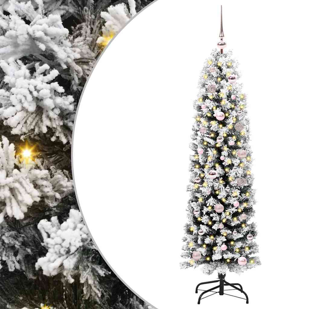 JUNG Vida Künstlicher Weihnachtsbaum mit 150 LEDs mit Ständer Grün 150 cm