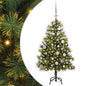 JUNG Vida Künstlicher klappbarer Weihnachtsbaum mit Tannenzapfen 150 cm