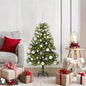 JUNG Vida Künstlicher klappbarer Weihnachtsbaum mit Tannenzapfen 150 cm
