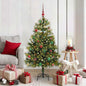 JUNG Vida Künstlicher klappbarer Weihnachtsbaum mit Tannenzapfen 150 cm