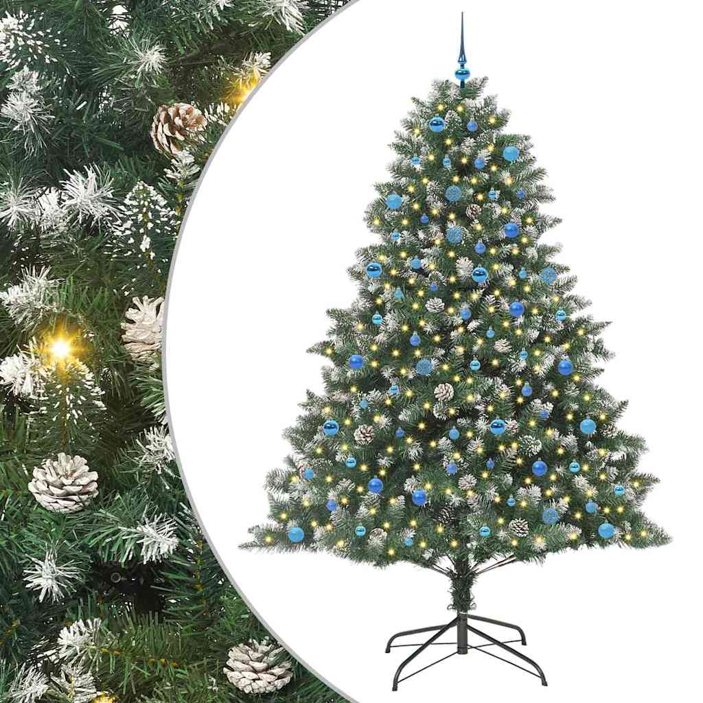 JUNG Vida Künstlicher Weihnachtsbaum mit 300 LEDs mit Ständer Grün 240 cm