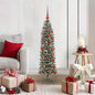JUNG Vida Künstlicher schlanker Weihnachtsbaum Grün und Weiß 120 cm