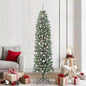 JUNG Vida Künstlicher schlanker Weihnachtsbaum Grün und Weiß 210 cm