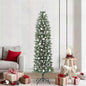 JUNG Vida Künstlicher schlanker Weihnachtsbaum Grün und Weiß 210 cm
